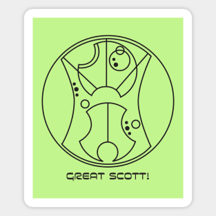 Great Scott! - Circular Gallifreyan 2 Magnet